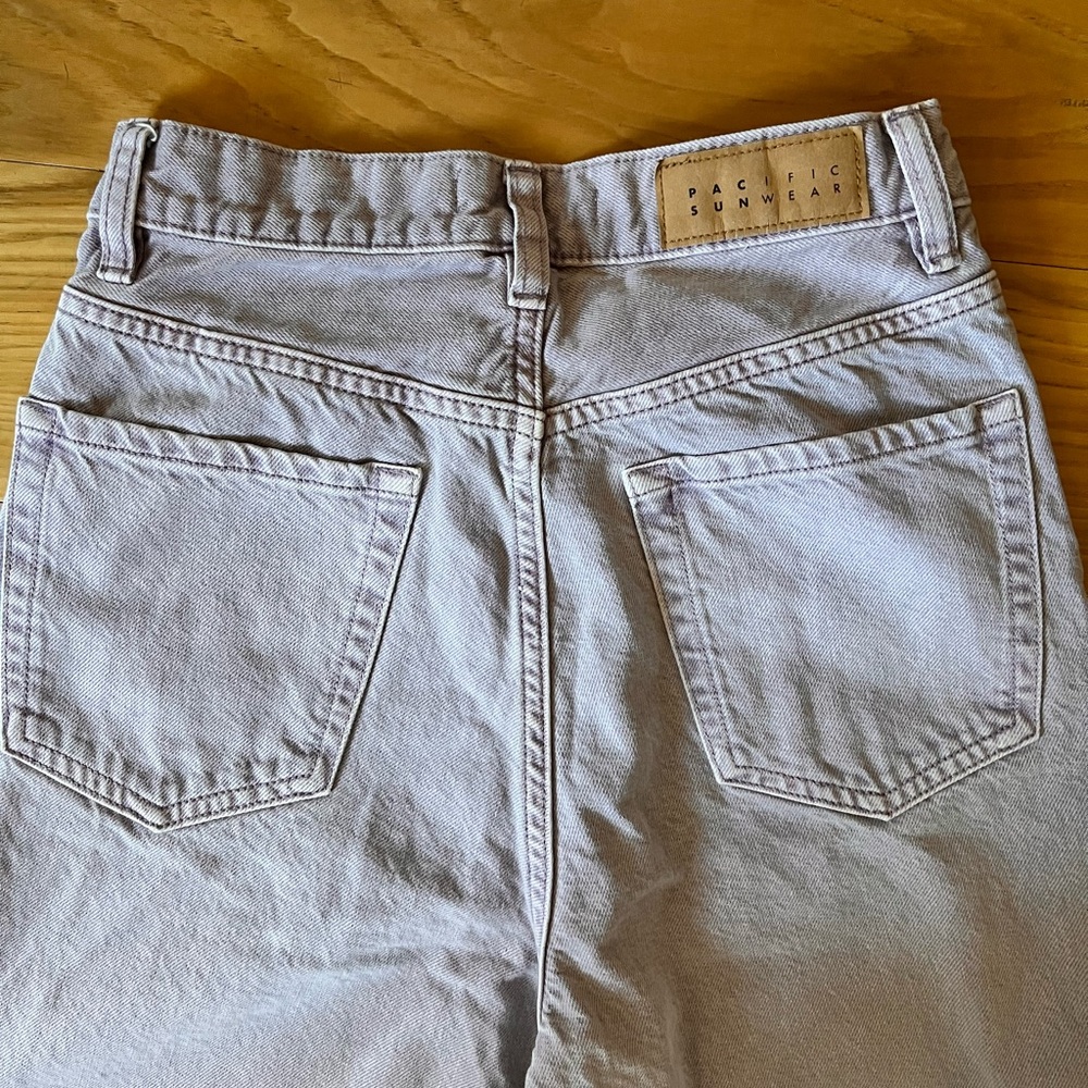Pacsun/ Pacific Sunwear dusty lavender high rise flare jeans - Picture 5 of 9